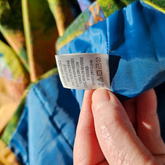 Coldwater Creek multicolor blazer or cardigan, size W18, pockets - Picture 9 of 9